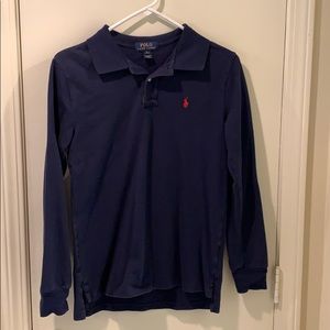 Polo Ralph Lauren navy long sleeve knit kid Lrg.